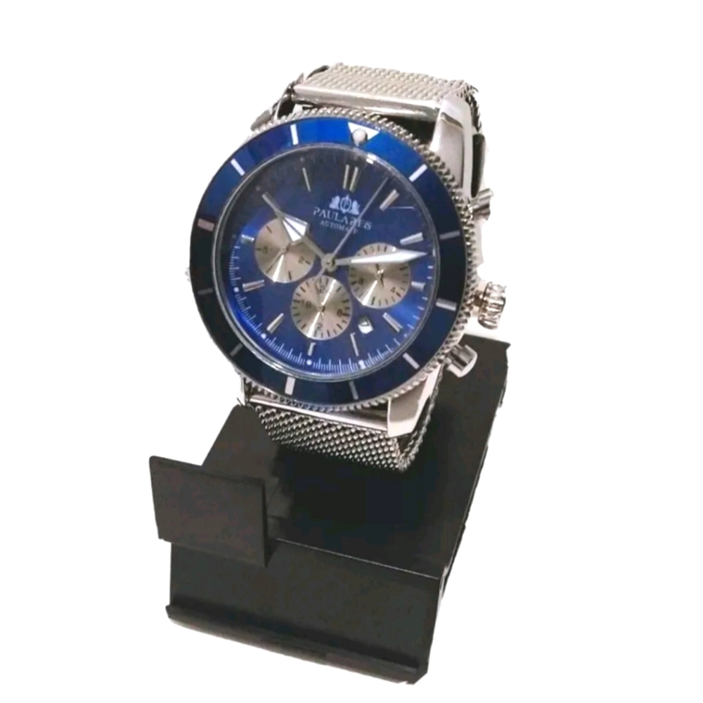 Blue Chronograph Watch